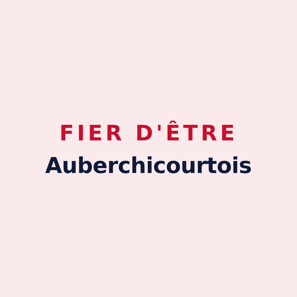 Magnet « Fier d'être Auberchicourtois » — design pour Auberchicourt