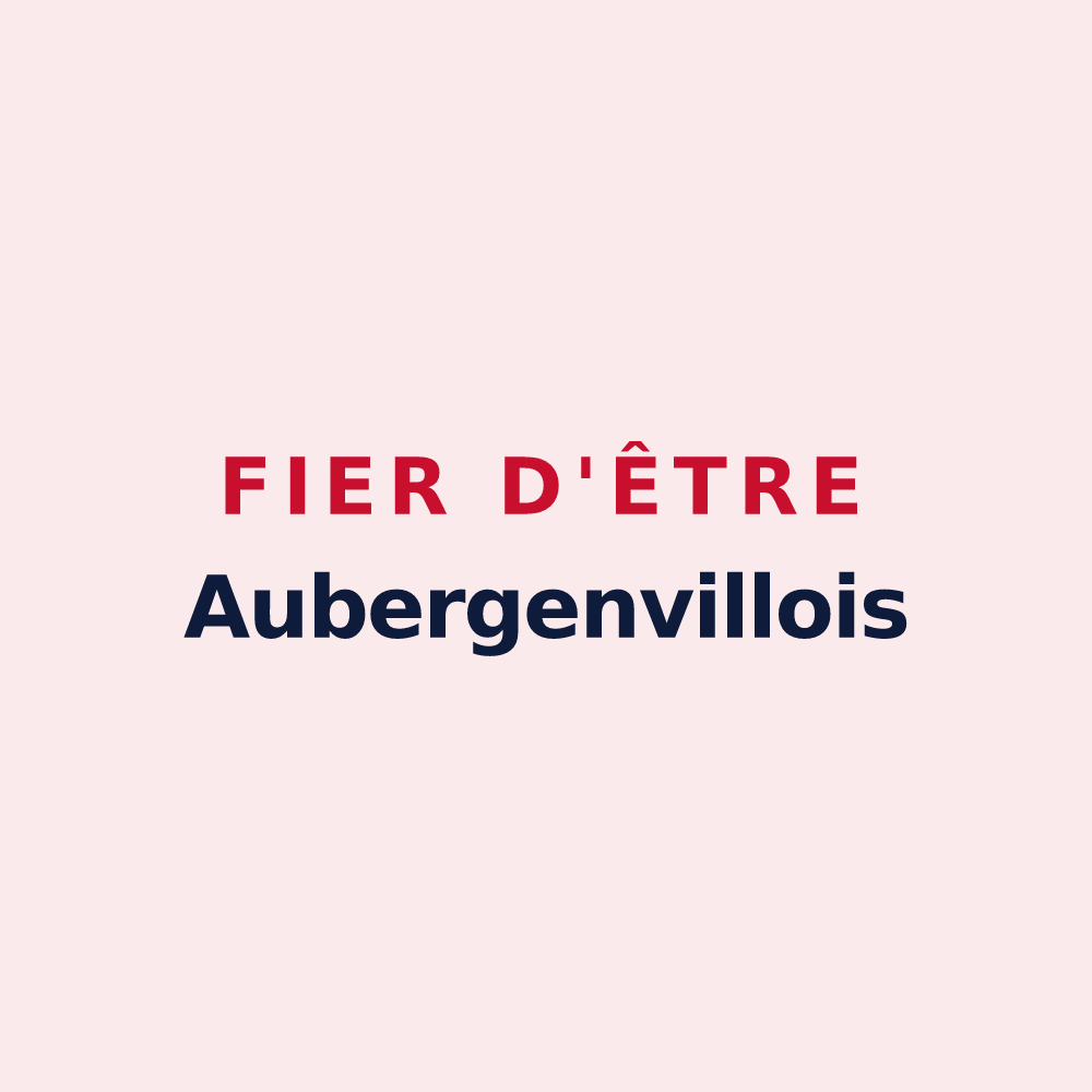 Magnet « Fier d'être Aubergenvillois » — design pour Aubergenville
