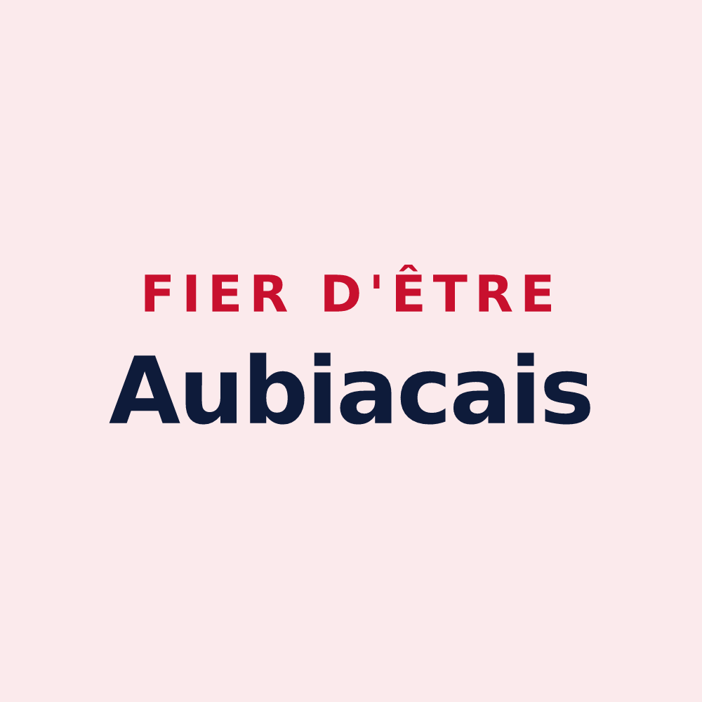 Magnet « Fier d'être Aubiacais » — design pour Aubiac