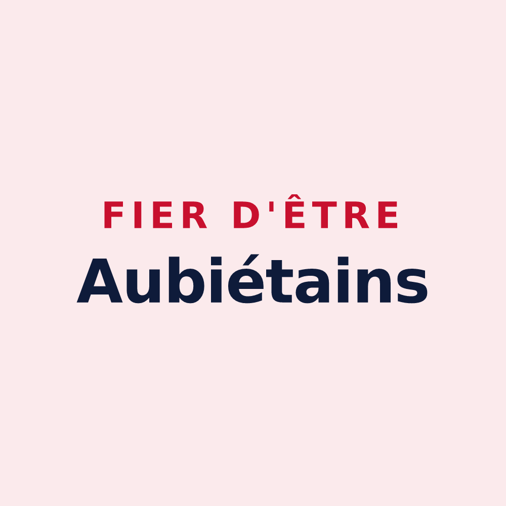 Magnet « Fier d'être Aubiétains » — design pour Aubiet