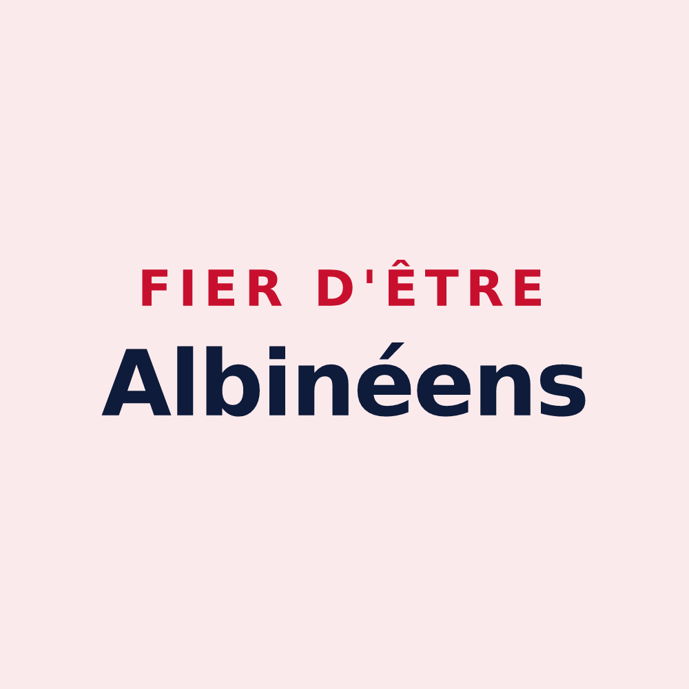 Magnet « Fier d'être Albinéens » — design pour Aubigny