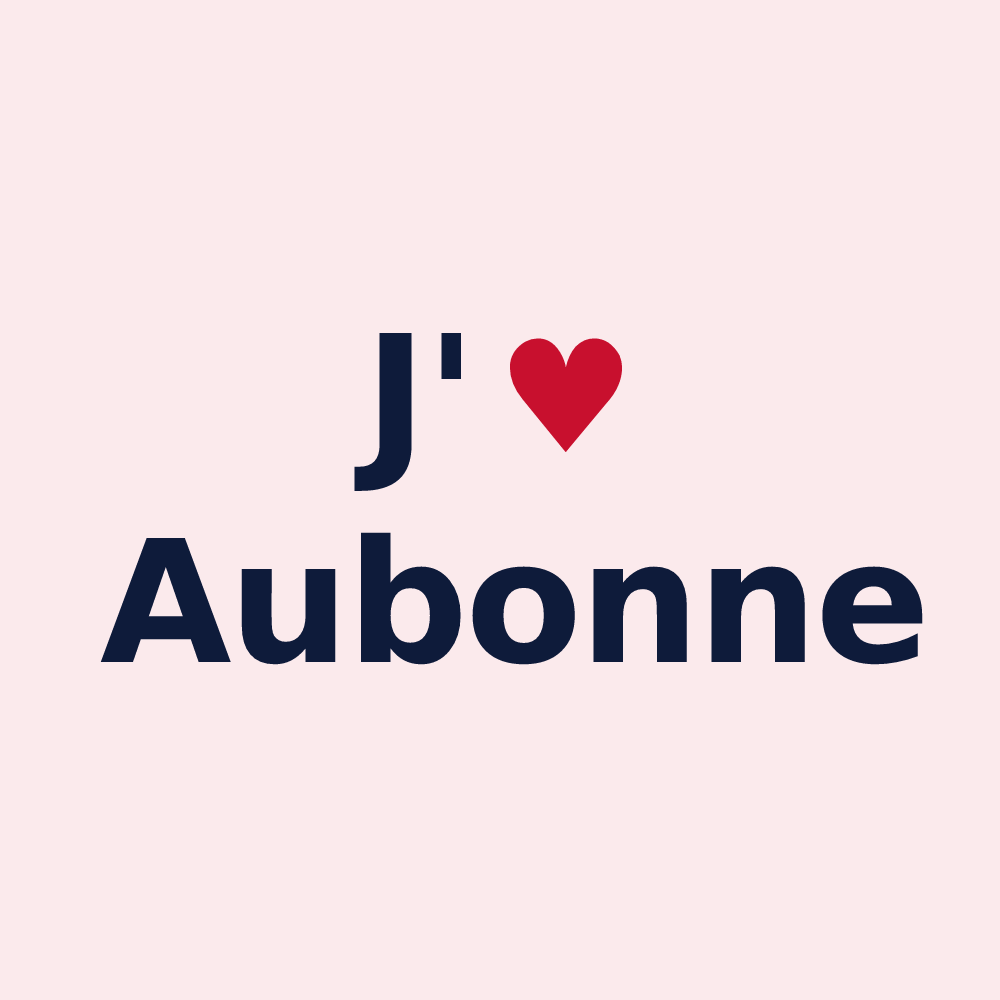 Magnet personnalisé Aubonne — design J'aime Aubonne