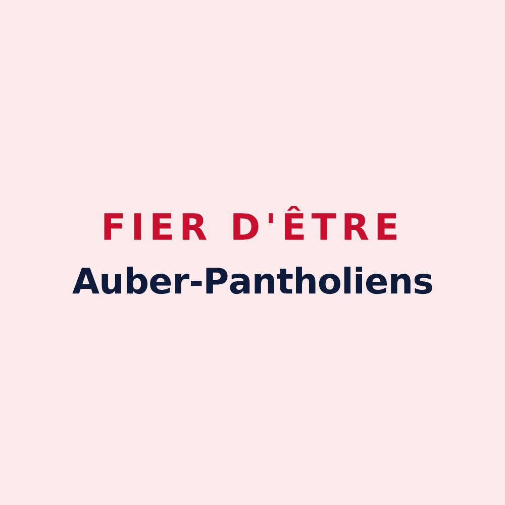 Magnet « Fier d'être Auber-Pantholiens » — design pour Aubry-le-Panthou