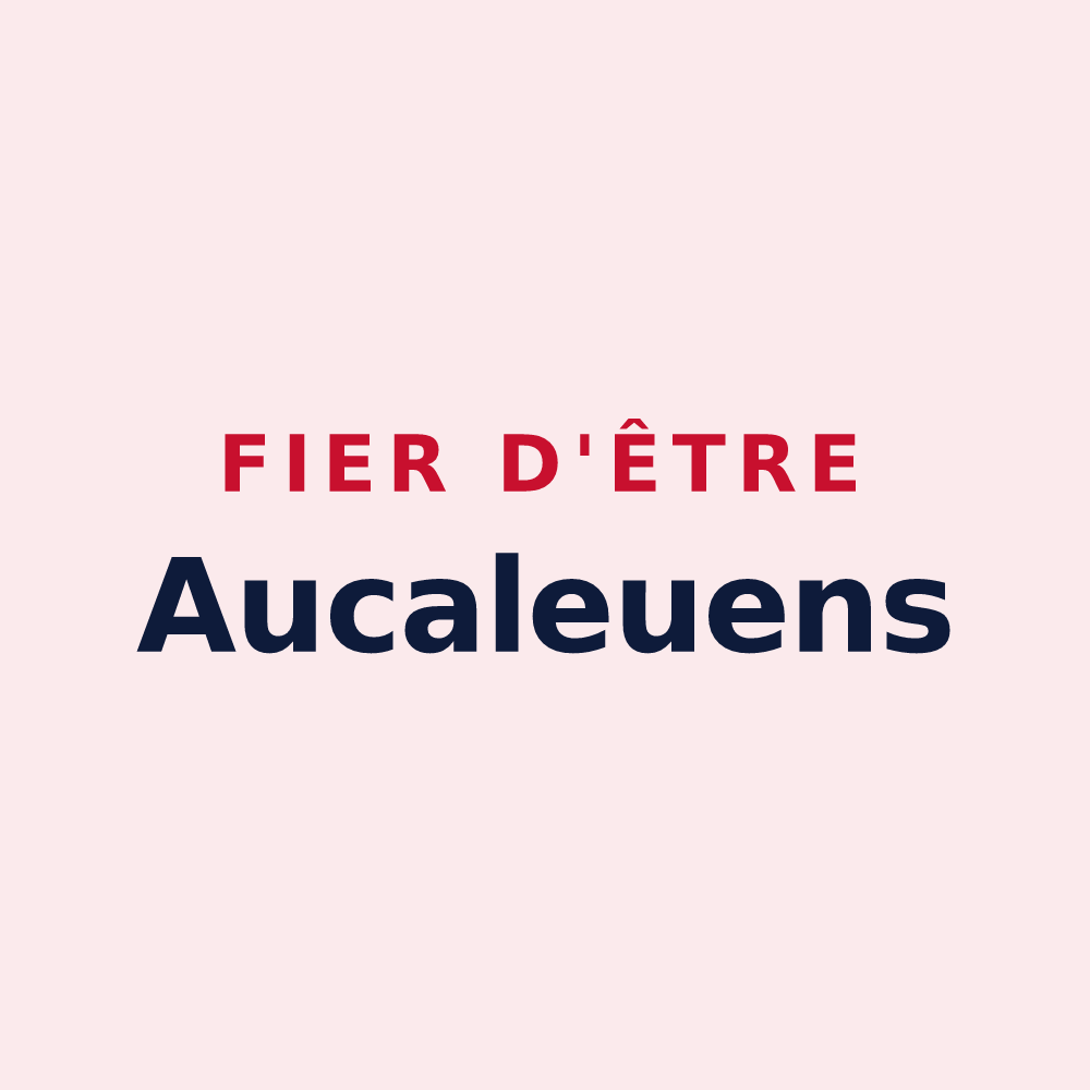 Magnet « Fier d'être Aucaleuens » — design pour Aucaleuc