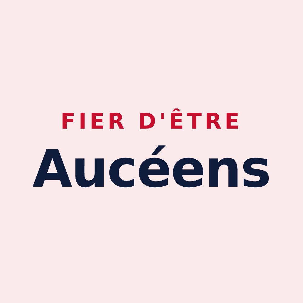 Magnet « Fier d'être Aucéens » — design pour Aucey-la-Plaine