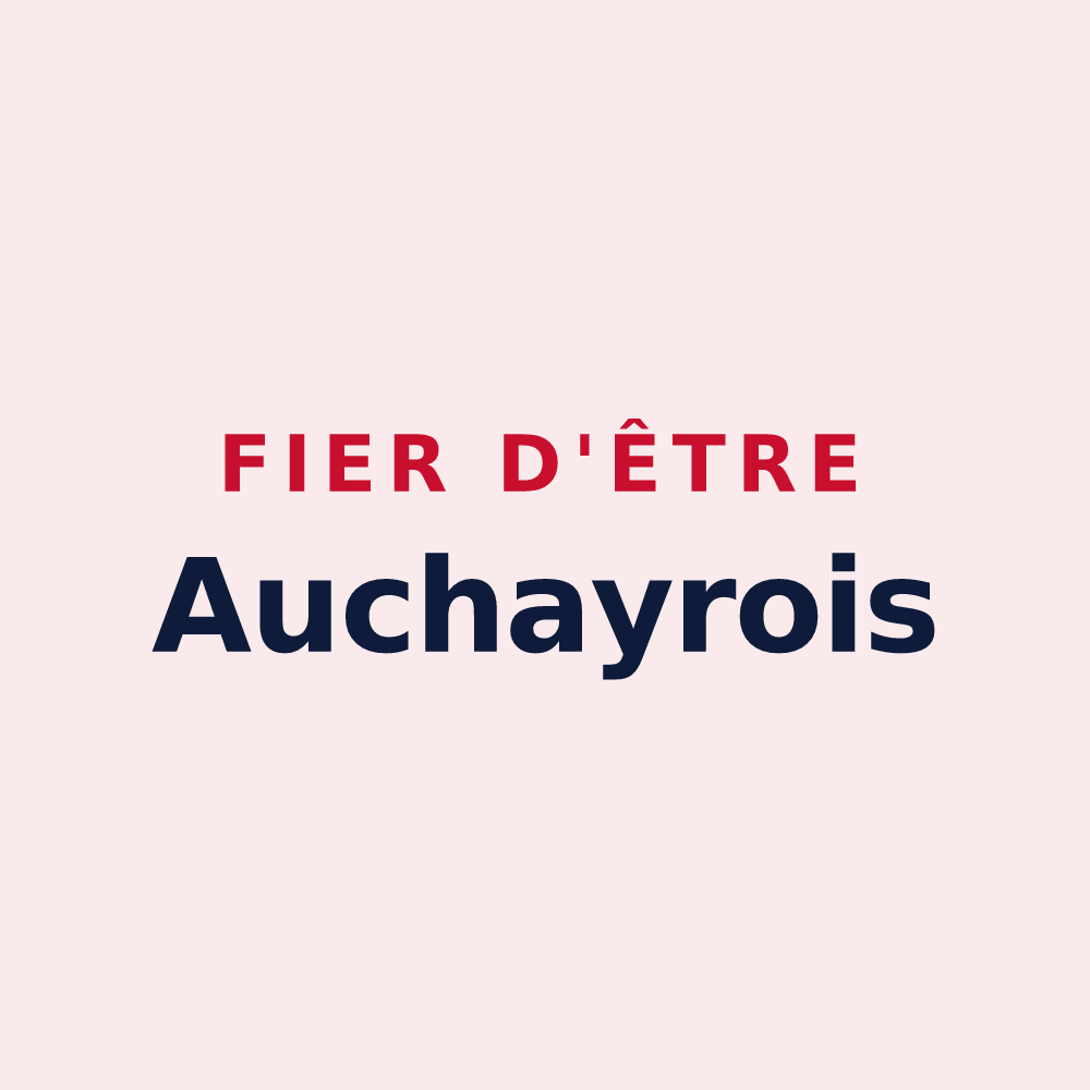 Magnet « Fier d'être Auchayrois » — design pour Auchay-sur-Vendée