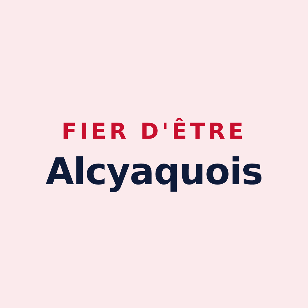 Magnet « Fier d'être Alcyaquois » — design pour Auchy-lez-Orchies