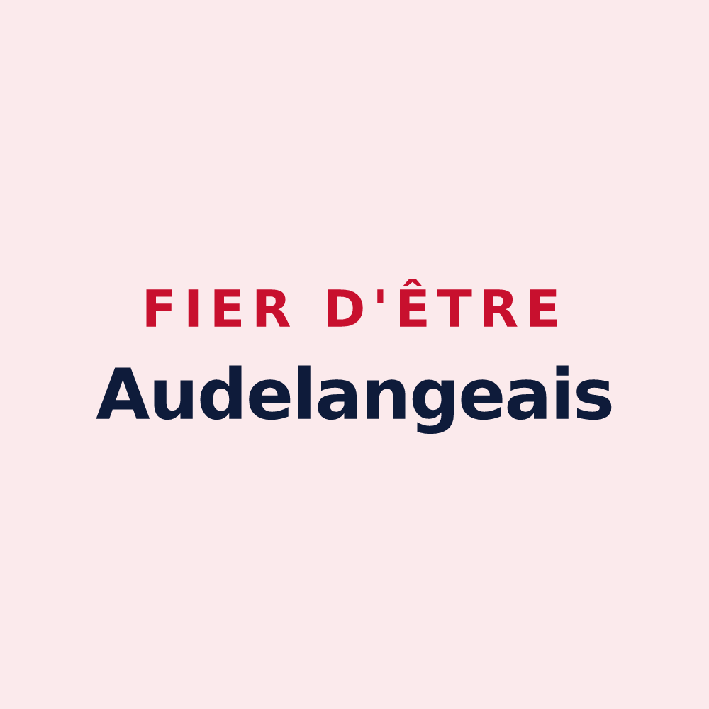 Magnet « Fier d'être Audelangeais » — design pour Audelange