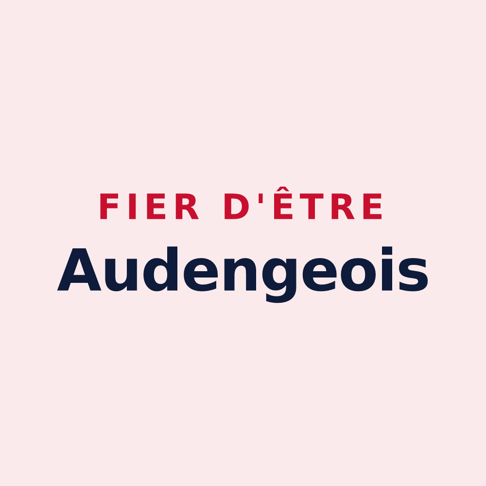 Magnet « Fier d'être Audengeois » — design pour Audenge