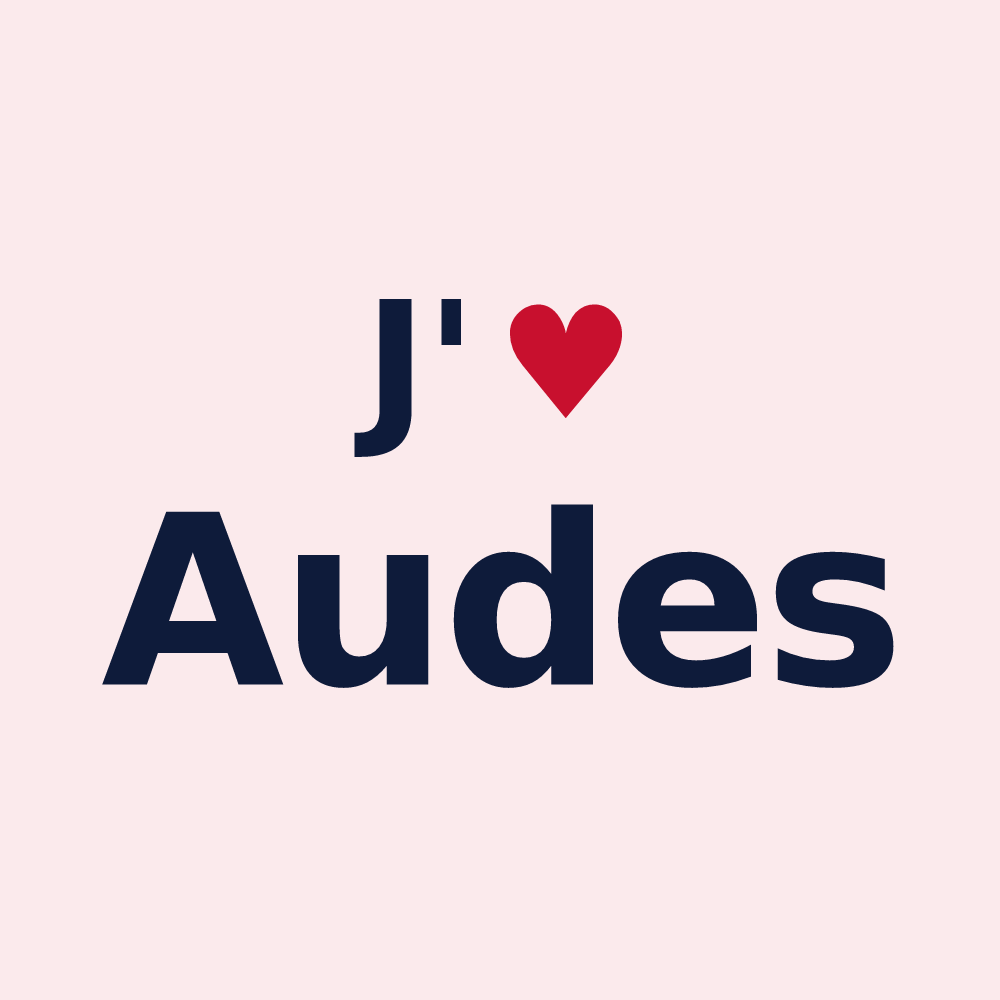Magnet personnalisé Audes — design J'aime Audes