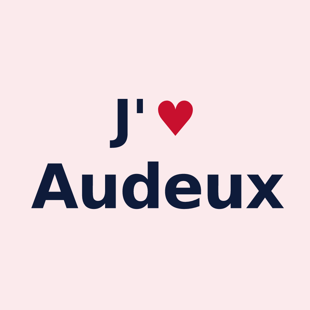 Magnet personnalisé Audeux — design J'aime Audeux