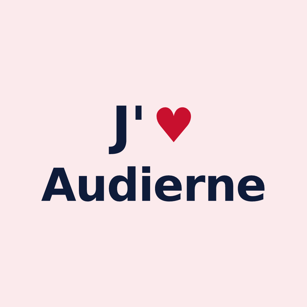 Magnet personnalisé Audierne — design J'aime Audierne