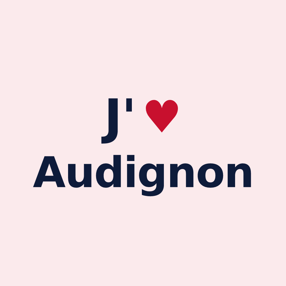 Magnet personnalisé Audignon — design J'aime Audignon