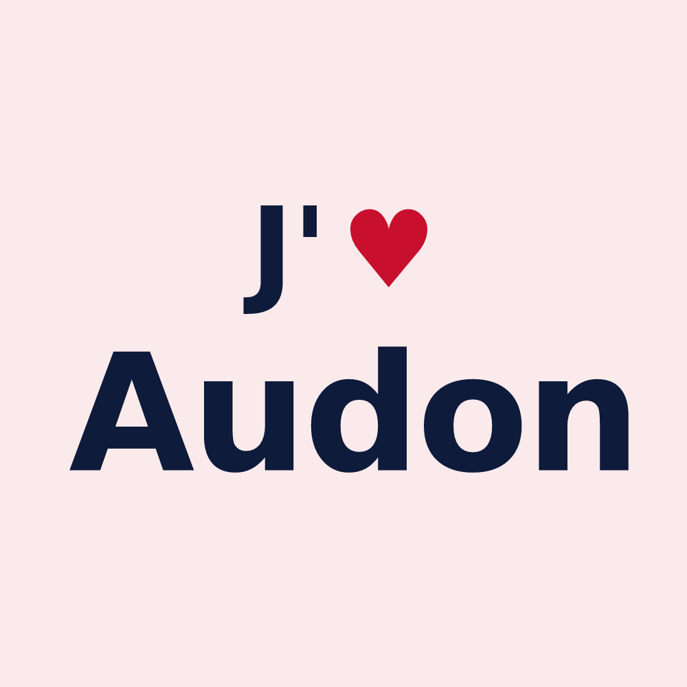 Magnet personnalisé Audon — design J'aime Audon