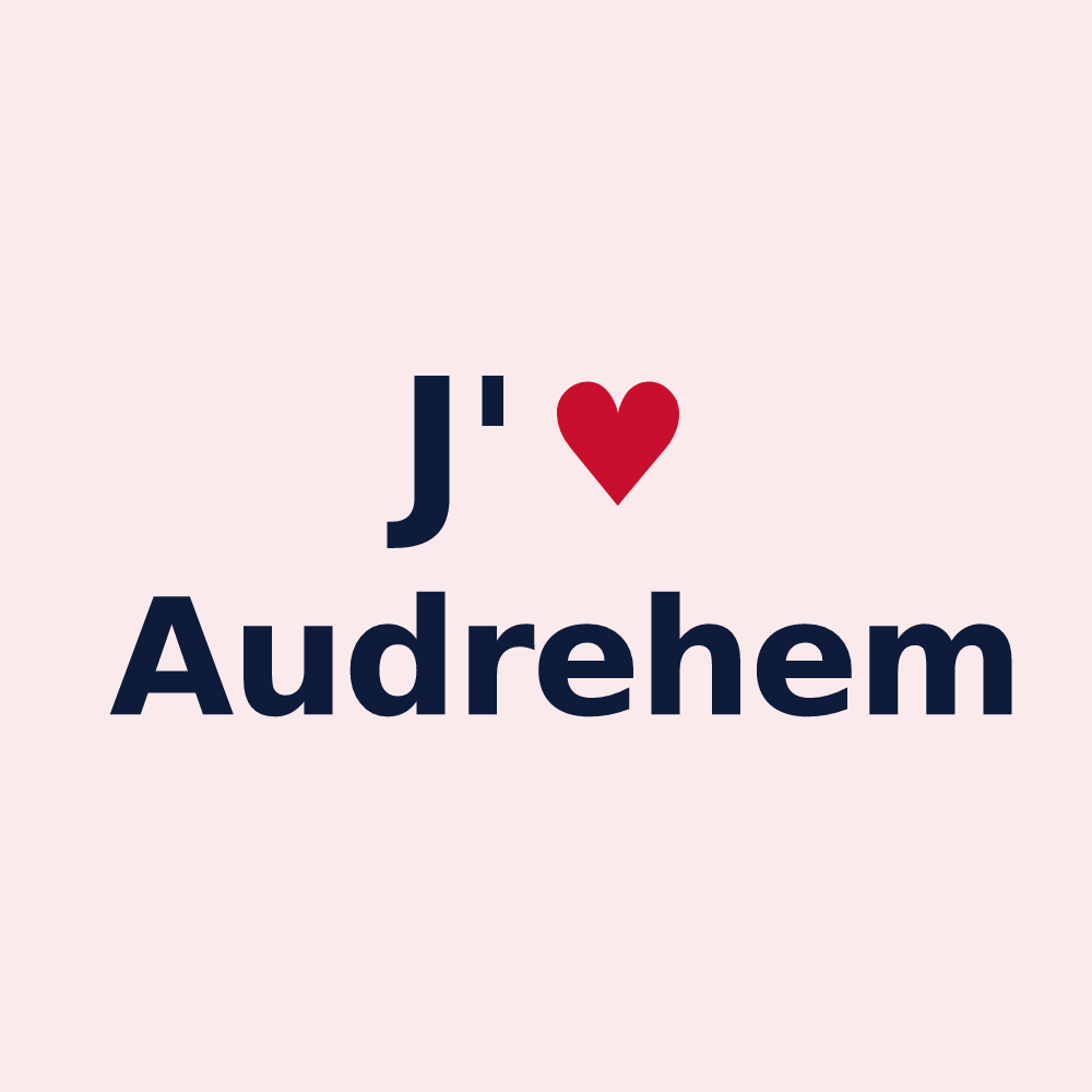 Magnet personnalisé Audrehem — design J'aime Audrehem