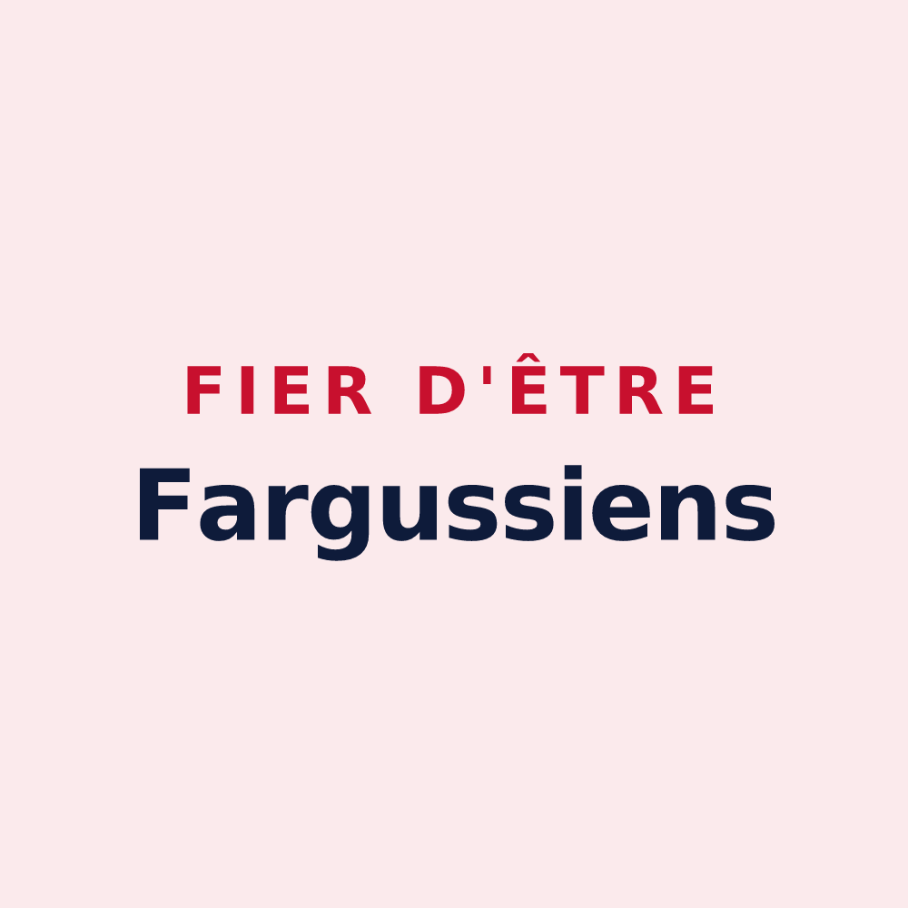 Magnet « Fier d'être Fargussiens » — design pour Auffargis