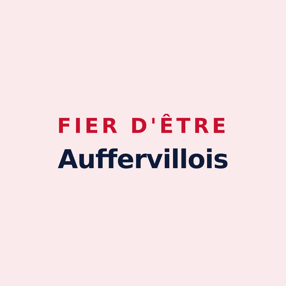 Magnet « Fier d'être Auffervillois » — design pour Aufferville
