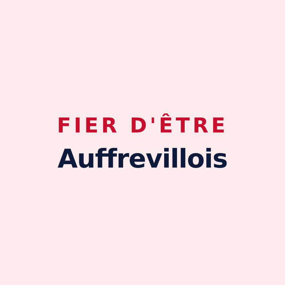 Magnet « Fier d'être Auffrevillois » — design pour Auffreville-Brasseuil