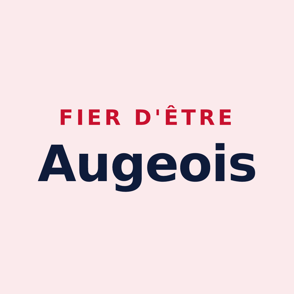 Magnet « Fier d'être Augeois » — design pour Auge
