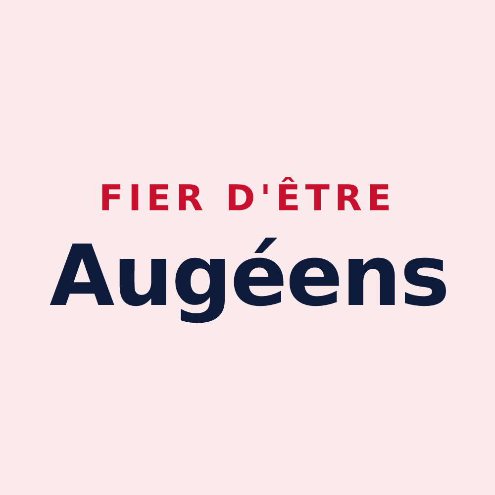 Magnet « Fier d'être Augéens » — design pour Augé