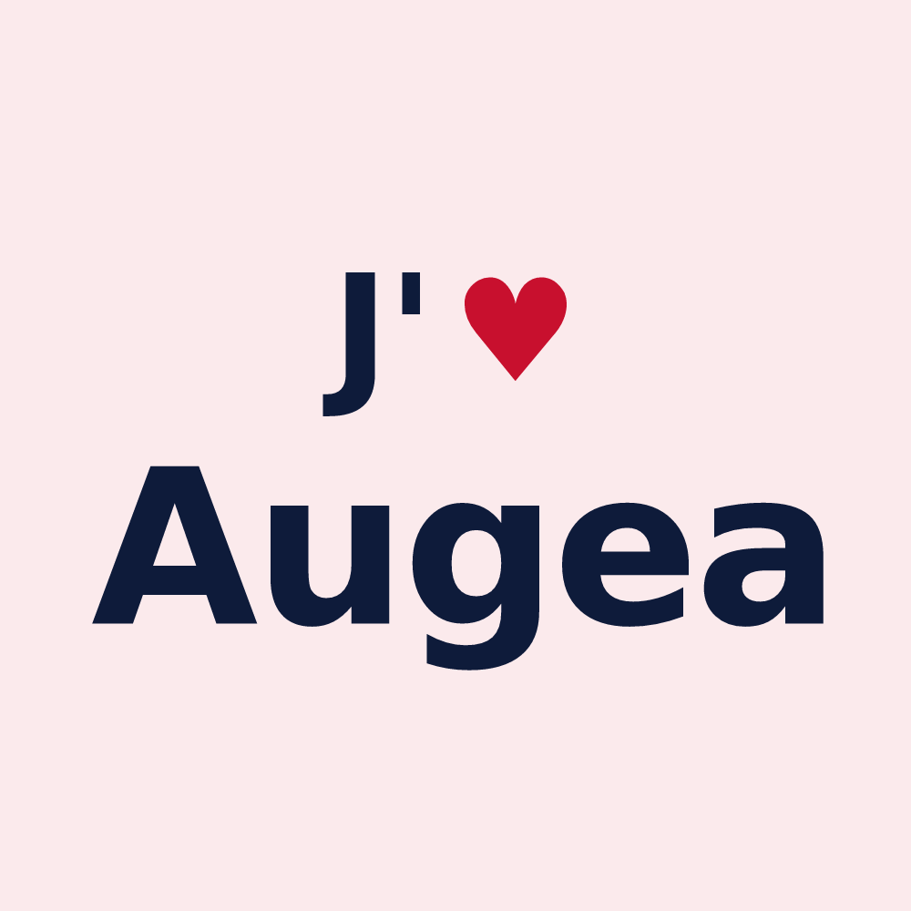 Magnet personnalisé Augea — design J'aime Augea