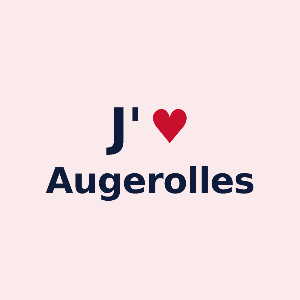 Magnet personnalisé Augerolles — design J'aime Augerolles