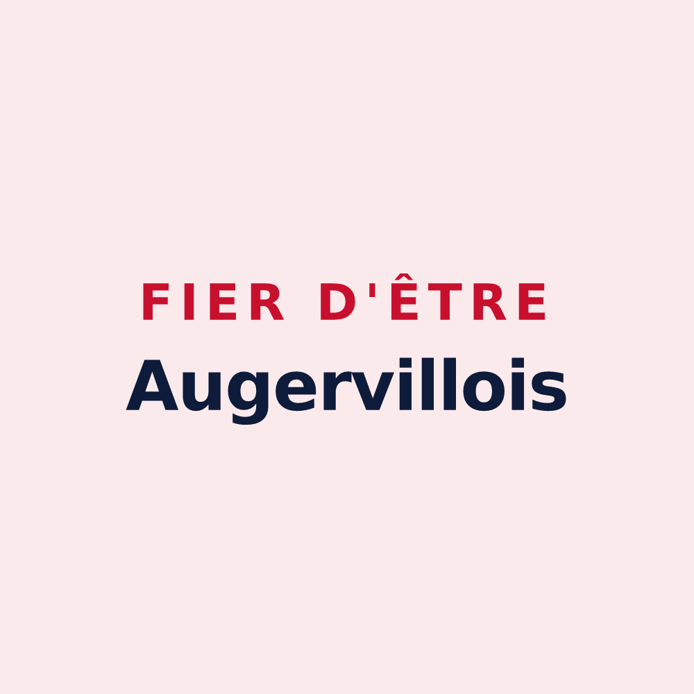 Magnet « Fier d'être Augervillois » — design pour Augerville-la-Rivière
