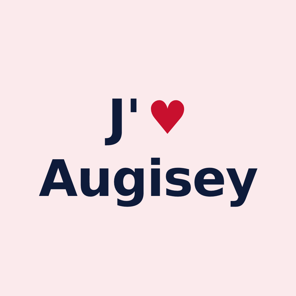 Magnet personnalisé Augisey — design J'aime Augisey