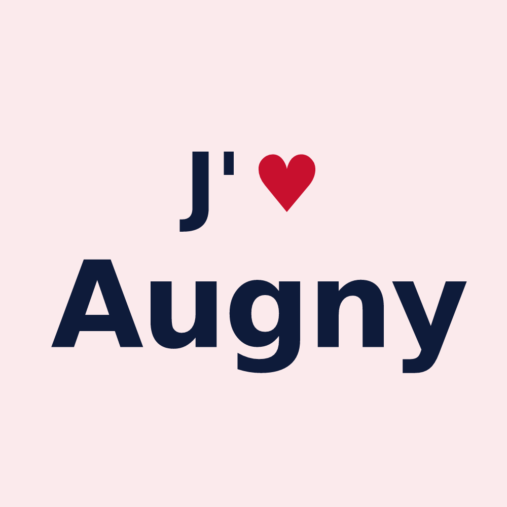 Magnet personnalisé Augny — design J'aime Augny