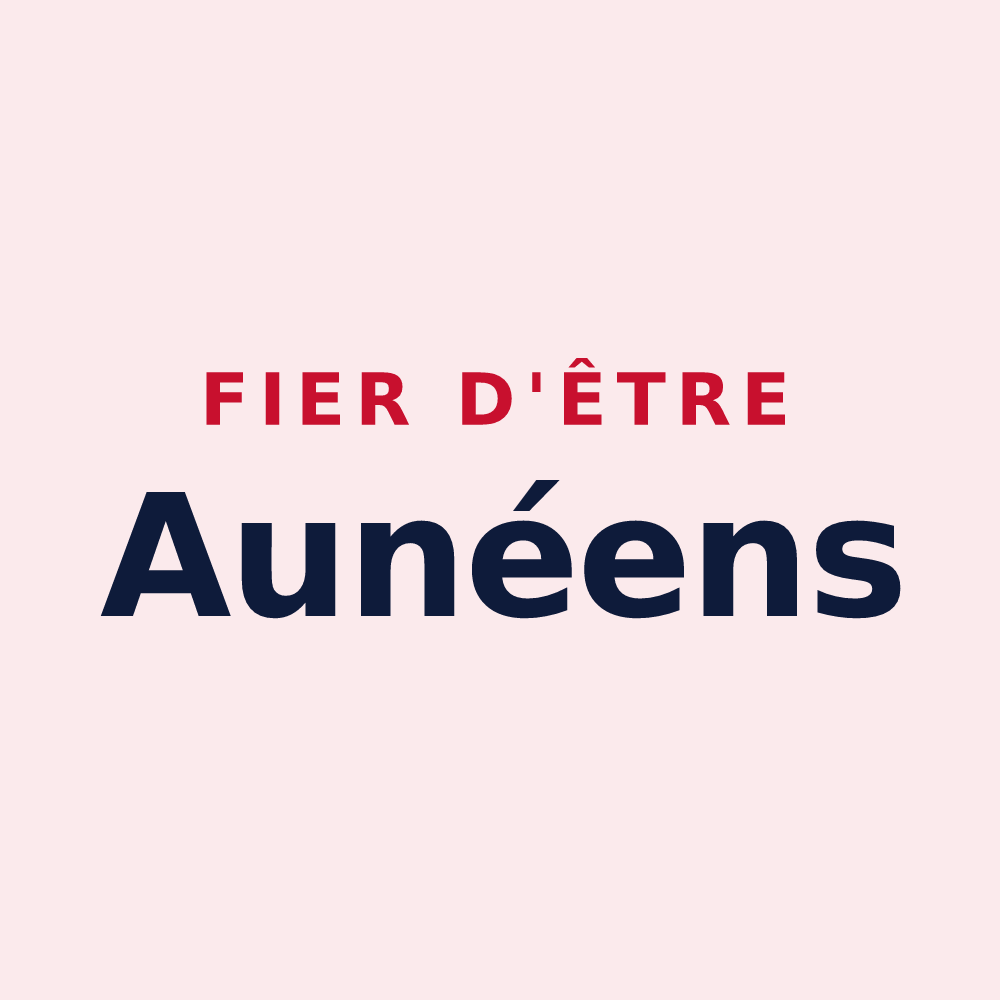 Magnet « Fier d'être Aunéens » — design pour Augny