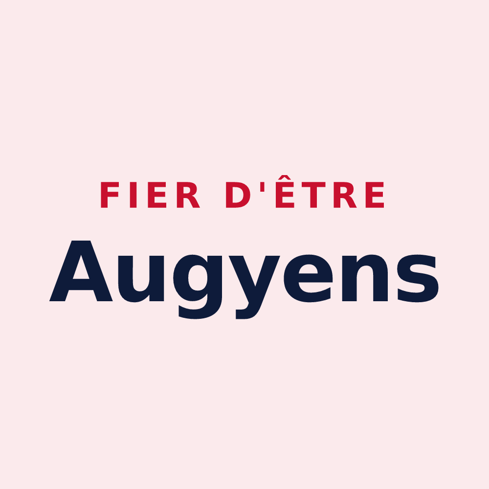 Magnet « Fier d'être Augyens » — design pour Augy