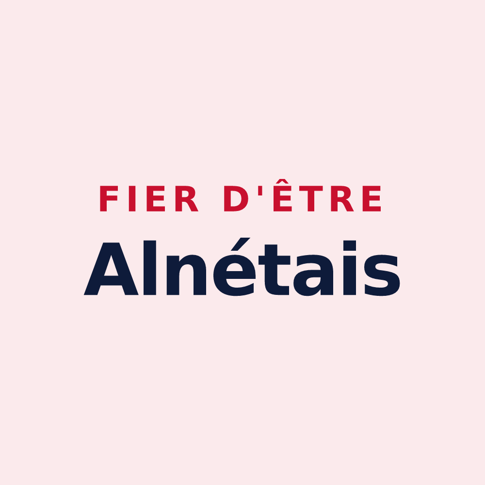 Magnet « Fier d'être Alnétais » — design pour Aulnay-la-Rivière