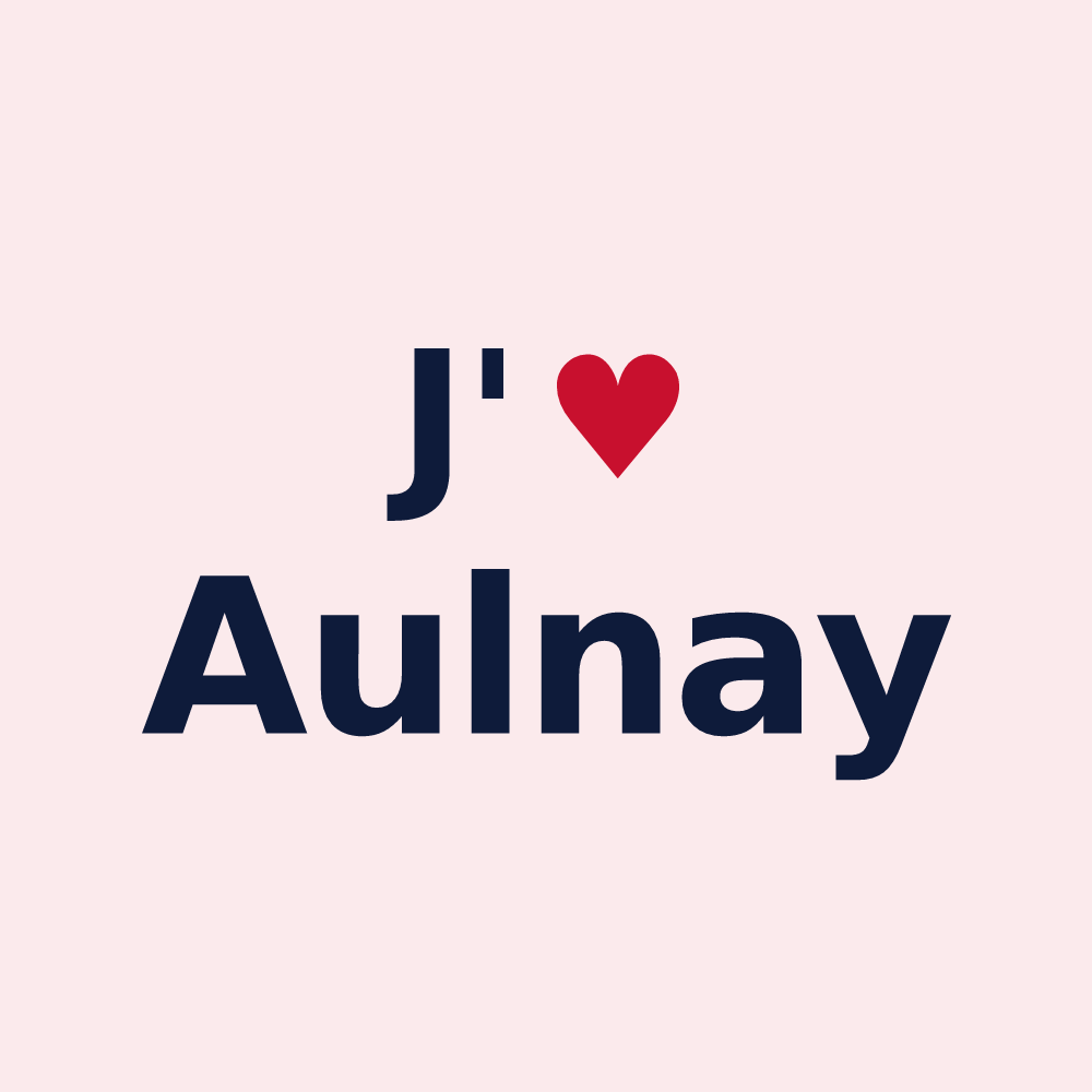 Magnet personnalisé Aulnay — design J'aime Aulnay