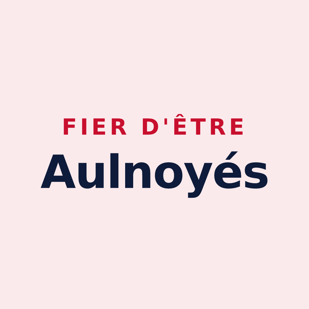 Magnet « Fier d'être Aulnoyés » — design pour Aulnois-sur-Seille