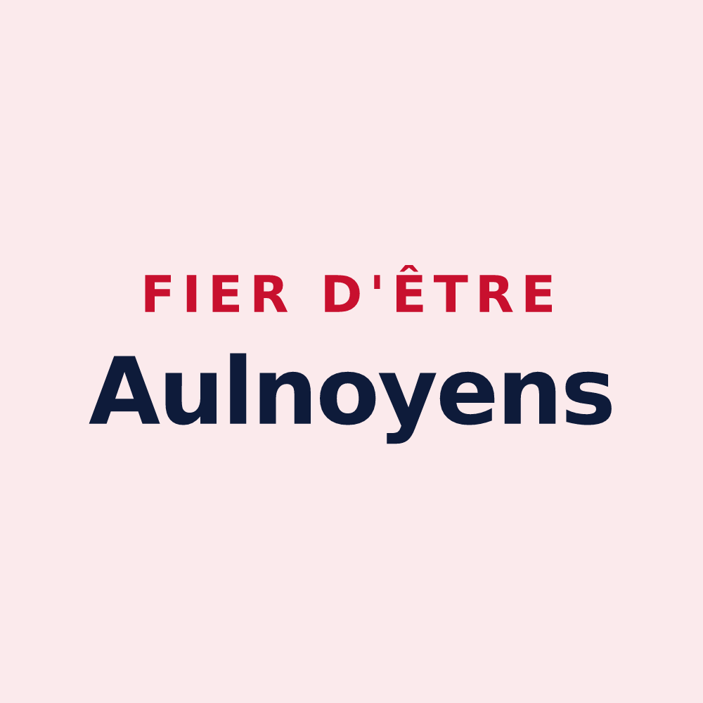 Magnet « Fier d'être Aulnoyens » — design pour Aulnoy-sur-Aube