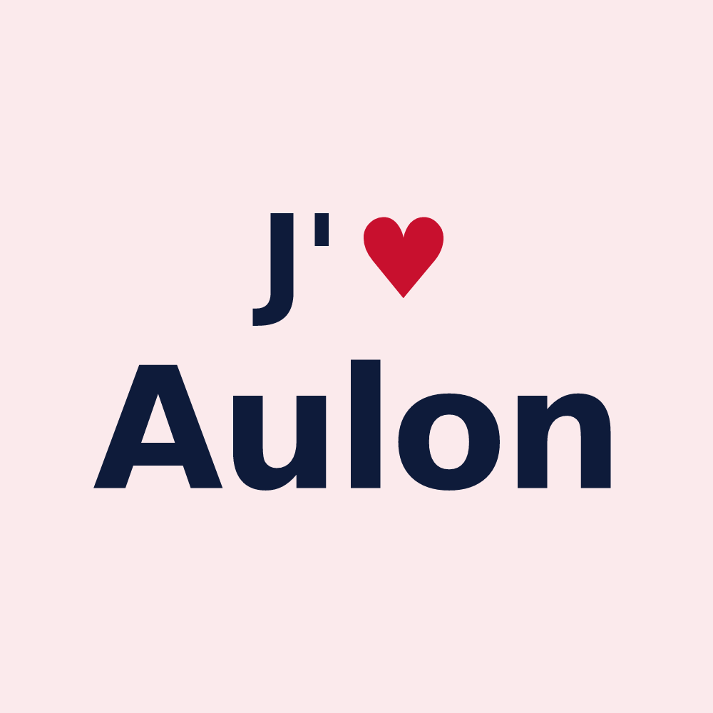 Magnet personnalisé Aulon — design J'aime Aulon