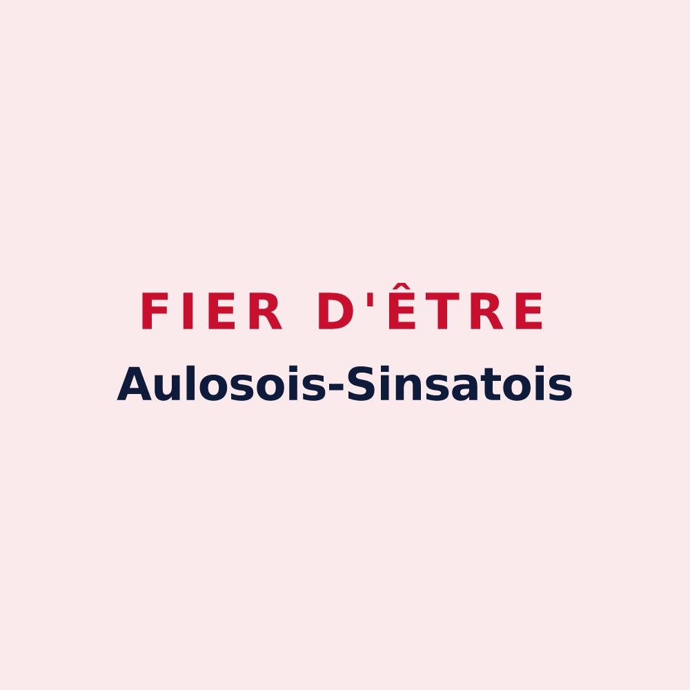 Magnet « Fier d'être Aulosois-Sinsatois » — design pour Aulos-Sinsat