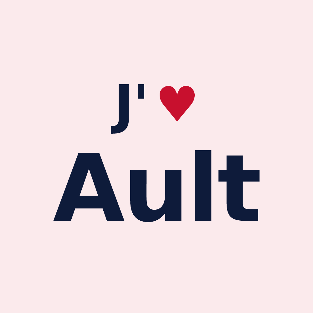 Magnet personnalisé Ault — design J'aime Ault