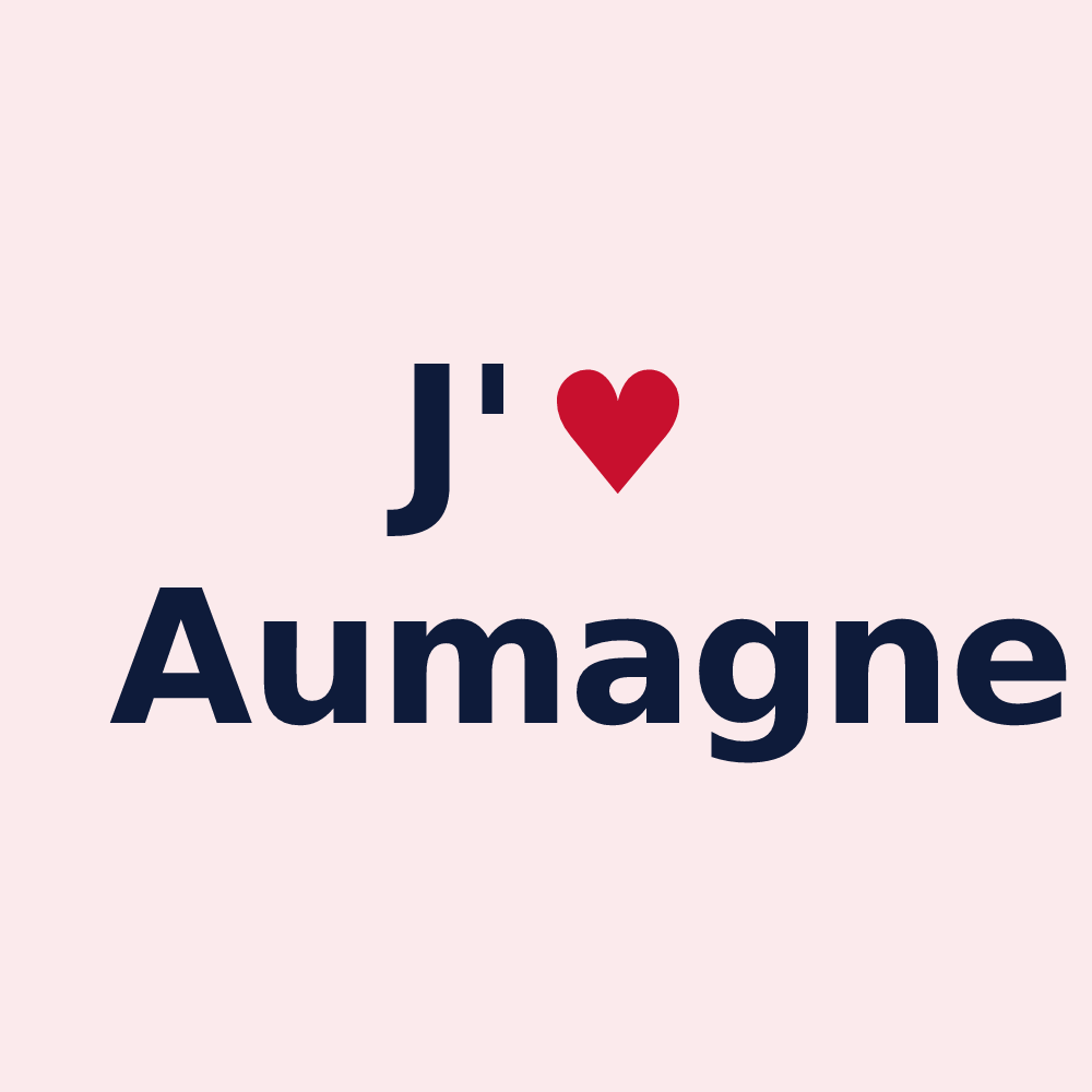 Magnet personnalisé Aumagne — design J'aime Aumagne