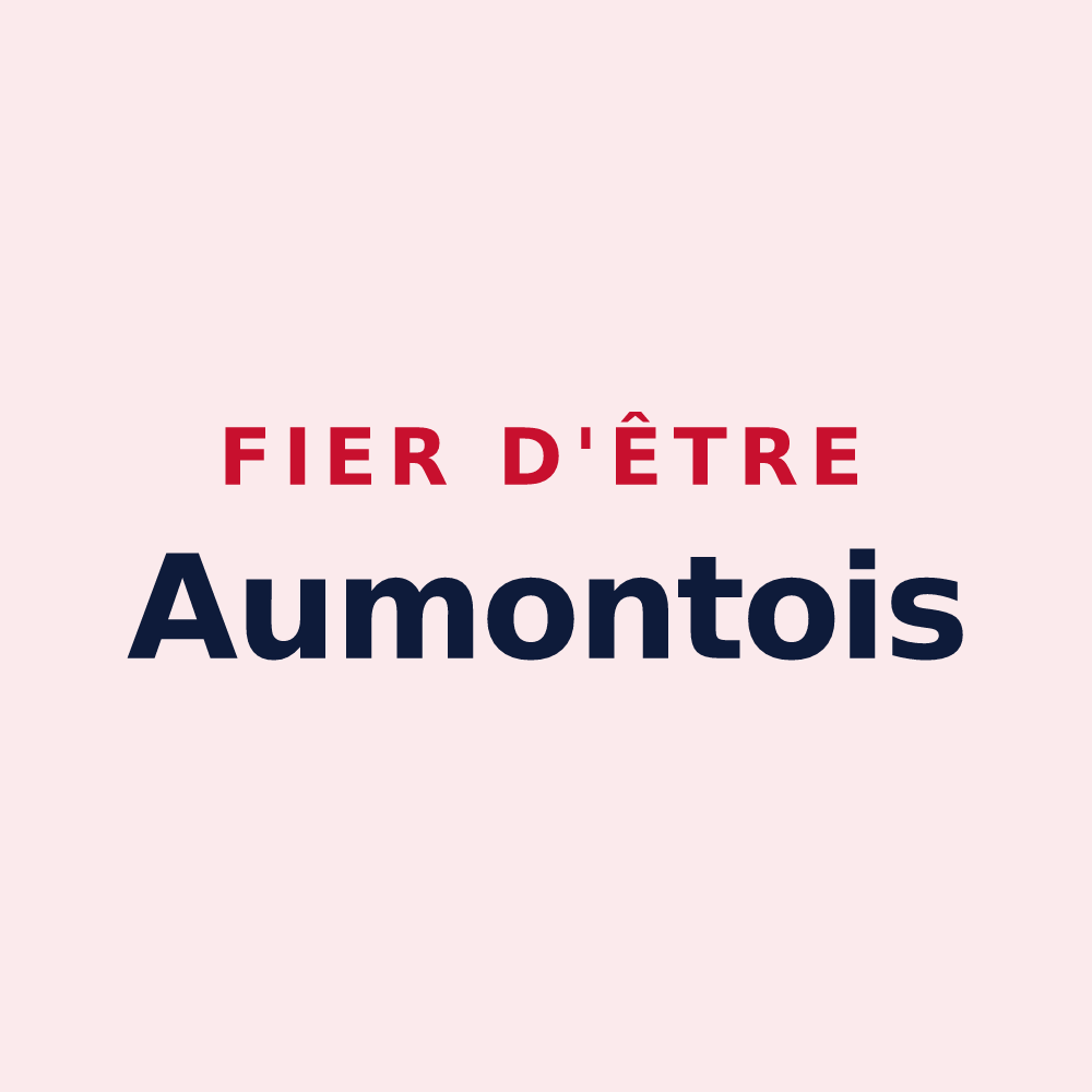 Magnet « Fier d'être Aumontois » — design pour Aumont