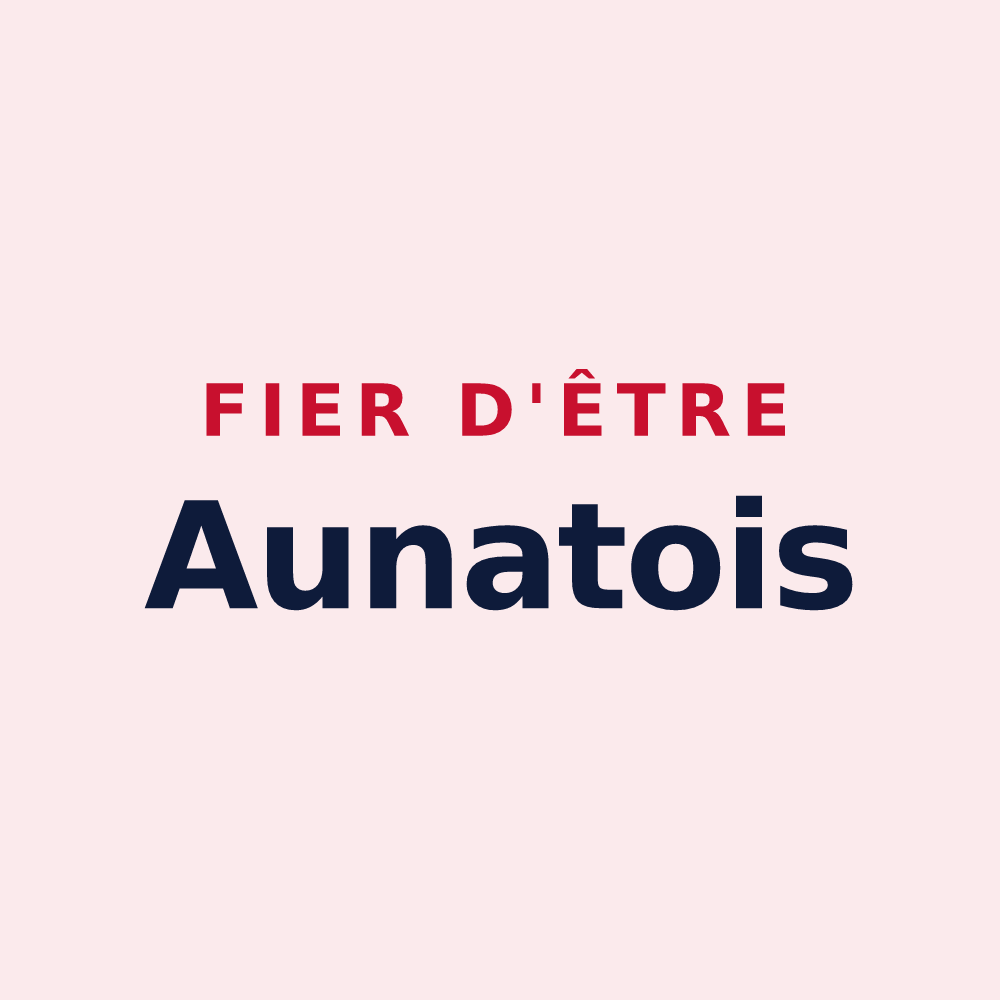 Magnet « Fier d'être Aunatois » — design pour Aunat