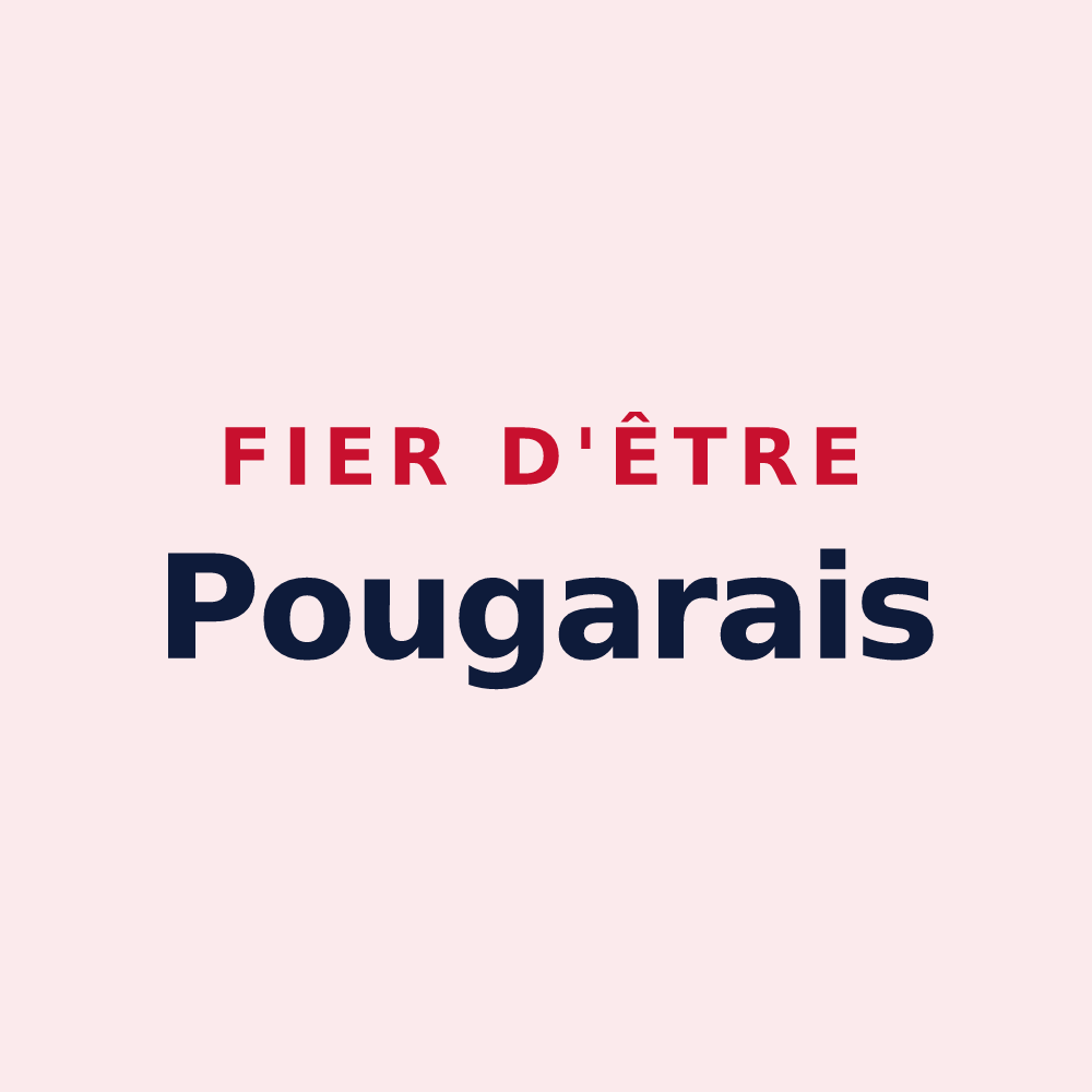 Magnet « Fier d'être Pougarais » — design pour Auppegard