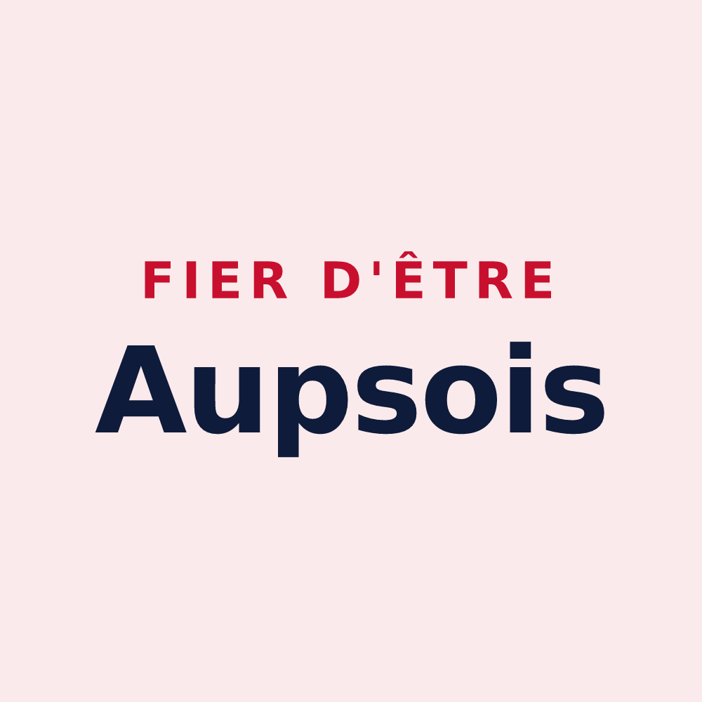 Magnet « Fier d'être Aupsois » — design pour Aups