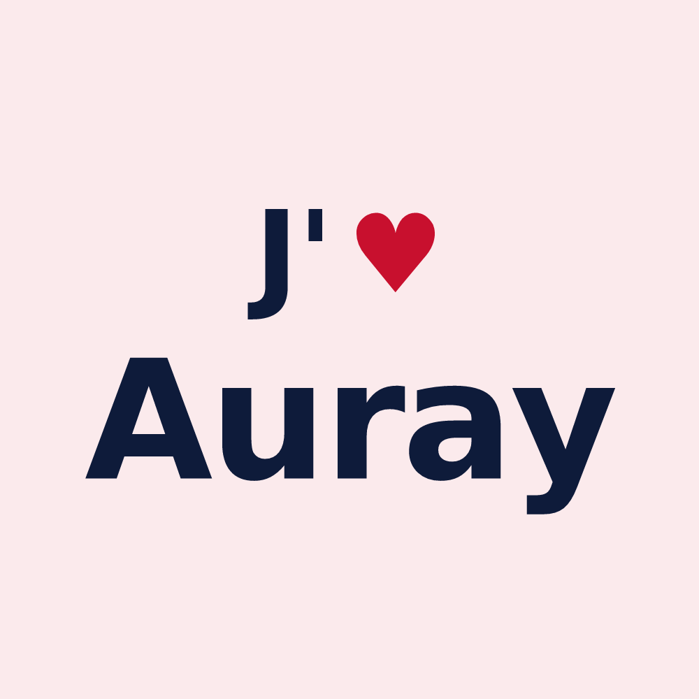 Magnet personnalisé Auray — design J'aime Auray