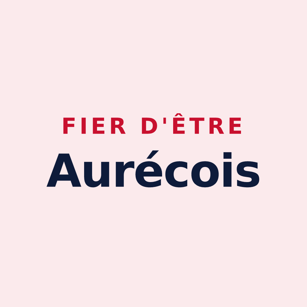 Magnet « Fier d'être Aurécois » — design pour Aurec-sur-Loire