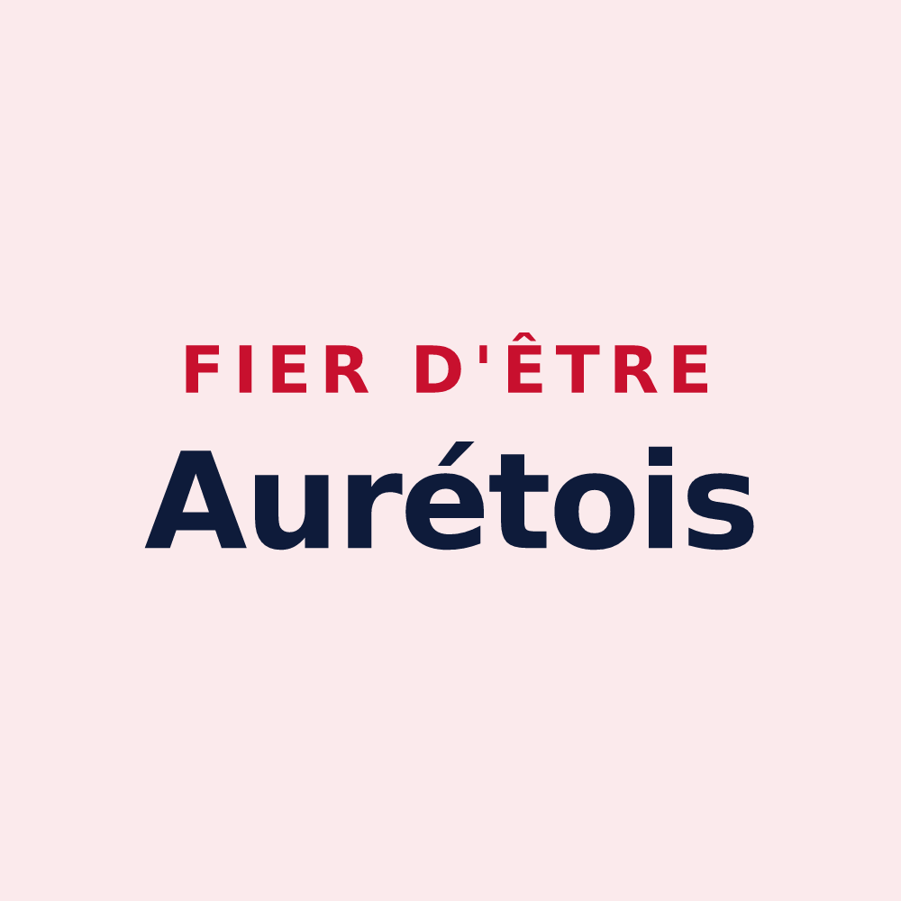 Magnet « Fier d'être Aurétois » — design pour Aureil