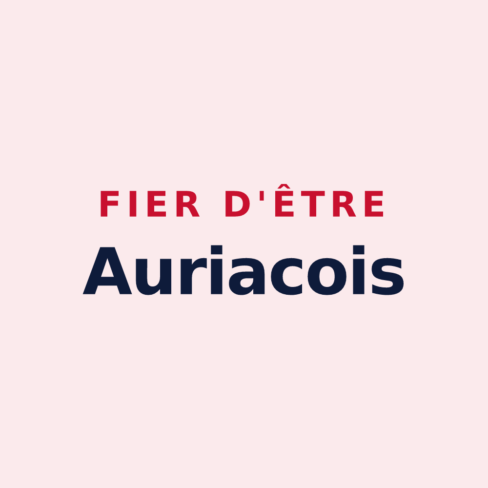 Magnet « Fier d'être Auriacois » — design pour Auriac-du-Périgord