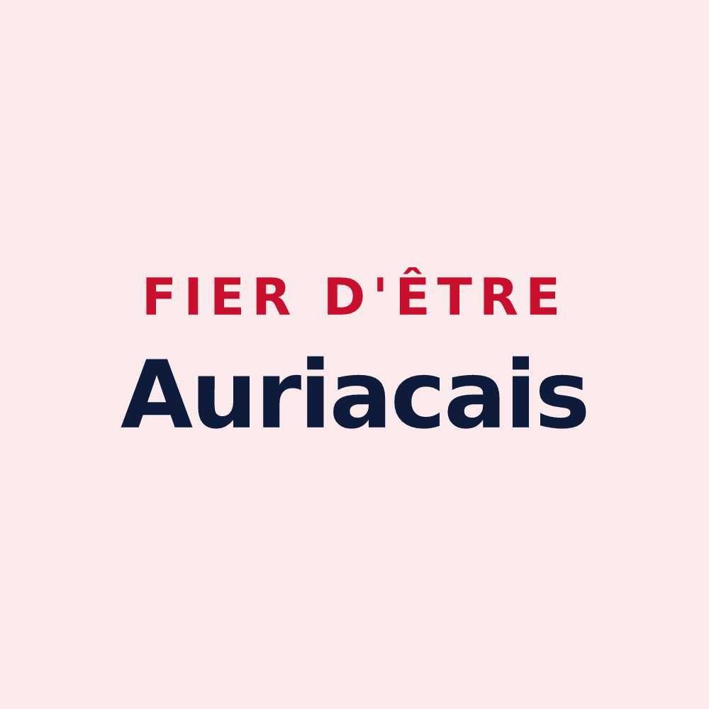 Magnet « Fier d'être Auriacais » — design pour Auriac-sur-Dropt