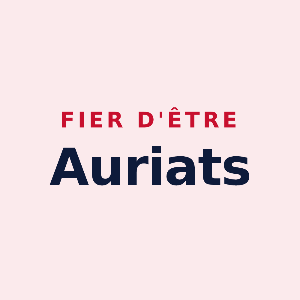 Magnet « Fier d'être Auriats » — design pour Auriat