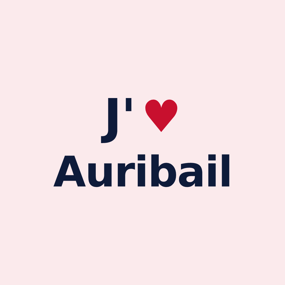 Magnet personnalisé Auribail — design J'aime Auribail